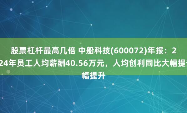 股票杠杆最高几倍 中船科技(600072)年报：2024年员工人均薪酬40.56万元，人均创利同比大幅提升