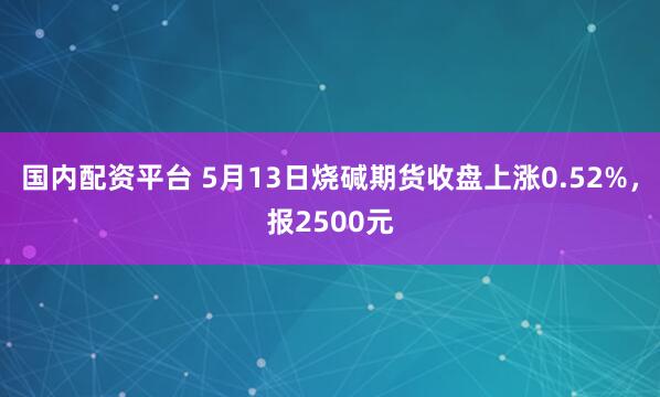 国内配资平台 5月13日烧碱期货收盘上涨0.52%，报2500元