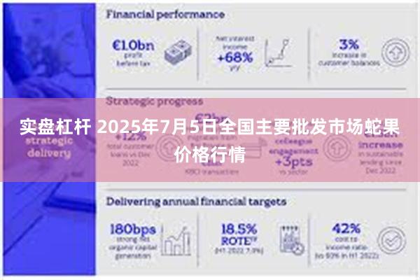 实盘杠杆 2025年7月5日全国主要批发市场蛇果价格行情
