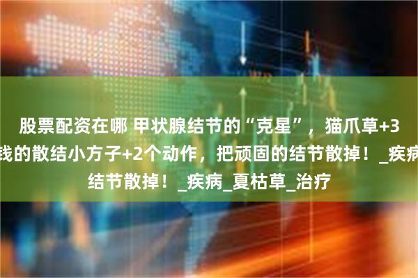 股票配资在哪 甲状腺结节的“克星”，猫爪草+3物，一张几块钱的散结小方子+2个动作，把顽固的结节散掉！_疾病_夏枯草_治疗
